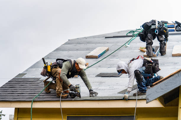Professional Gutter Installation technician working in Galena, KS